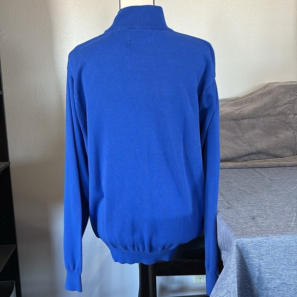 Chaps Men’s Sz L 1/4 Zip Elastic Wrists and Waist Sweater - Picture 2 of 5